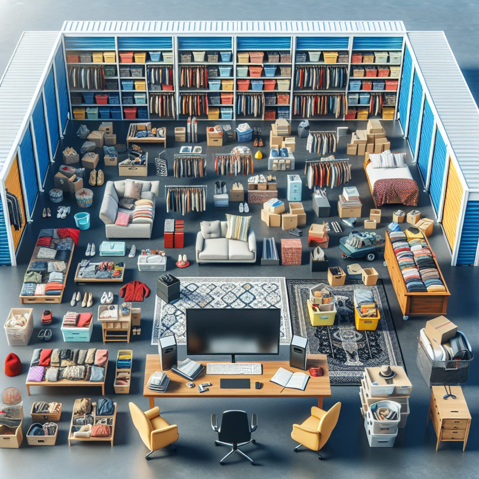 Vide-grenier et self-stockage