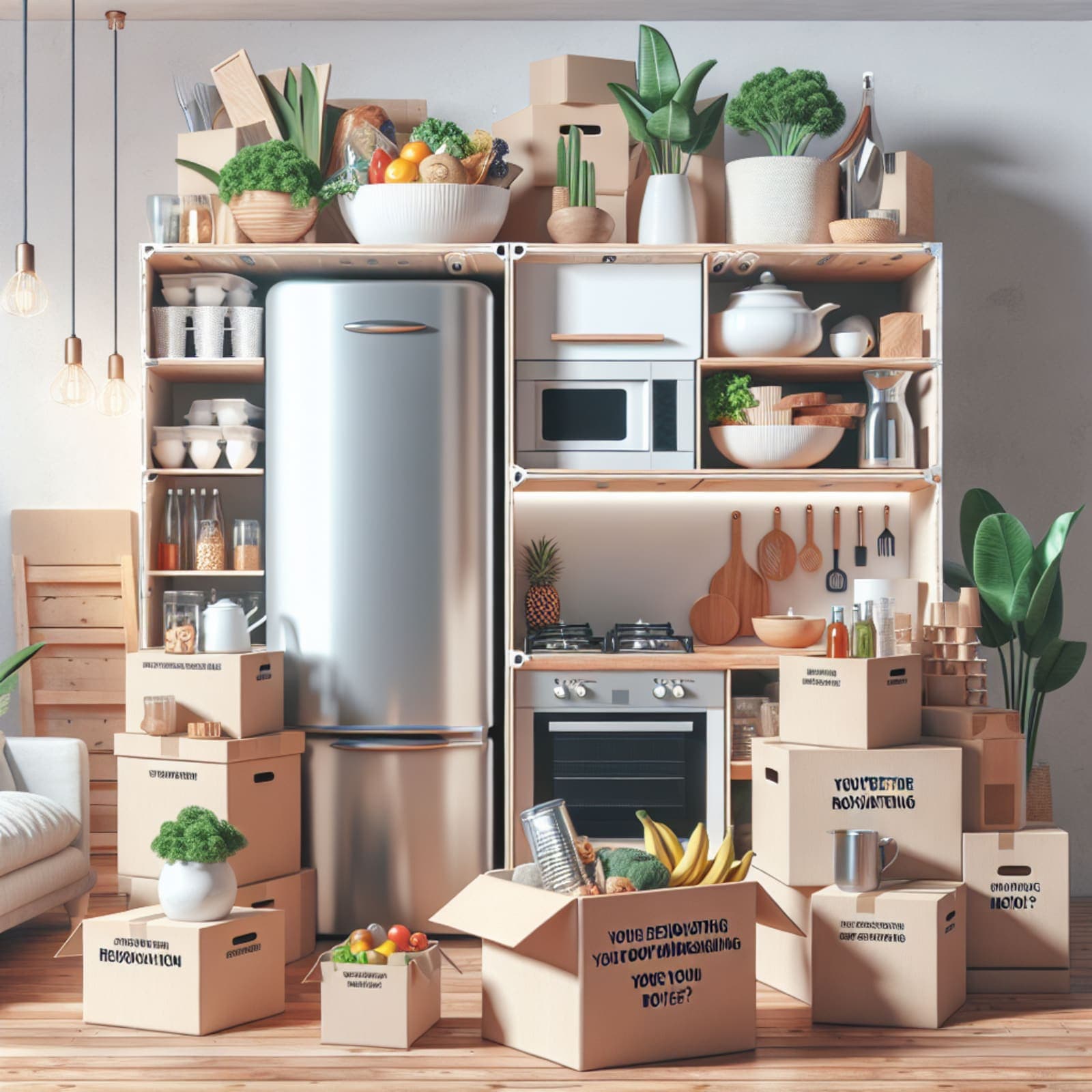 Stocker une cuisine : meubles protégés, sans stress
