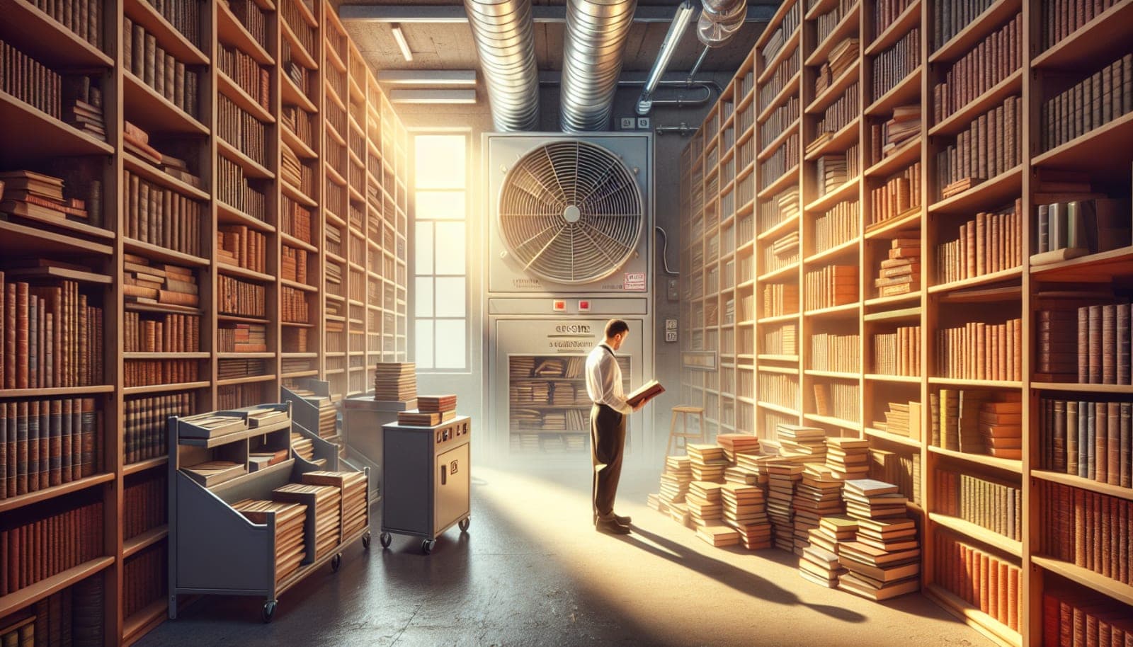 Stocker des livres : zéro humidité, zéro moisissure
