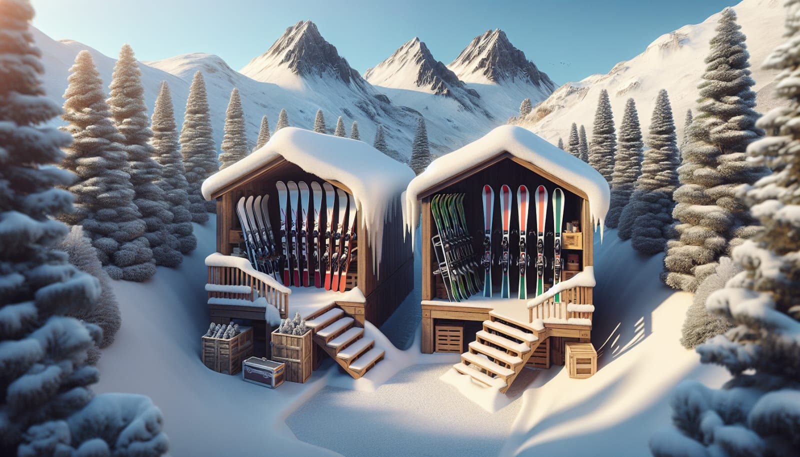 Stocker des skis : secs, prêts, zéro vol