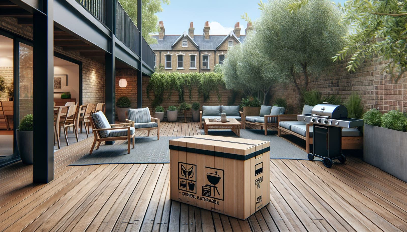 Stocker une terrasse : salon & barbecue au sec