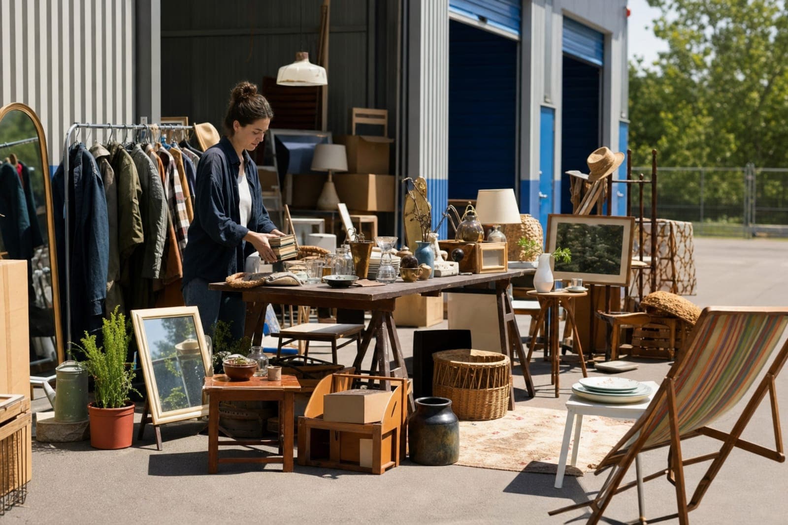 Vide-grenier et self-stockage