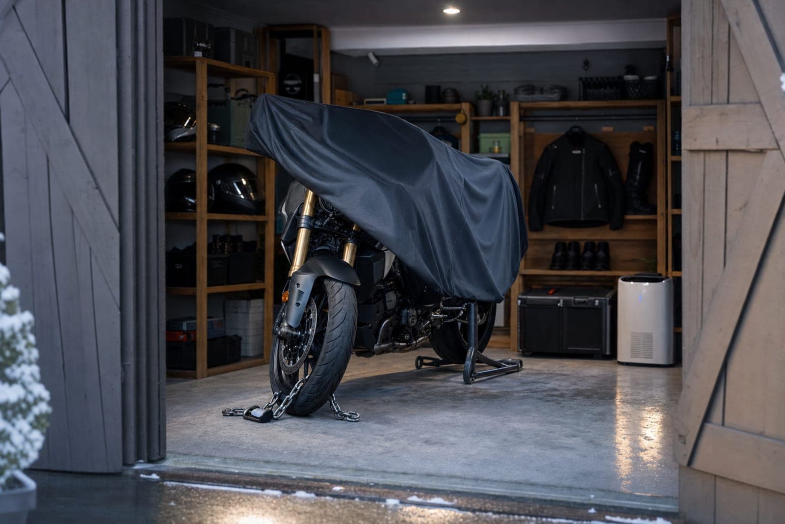 Stocker une moto l’hiver sans humidité ni vol