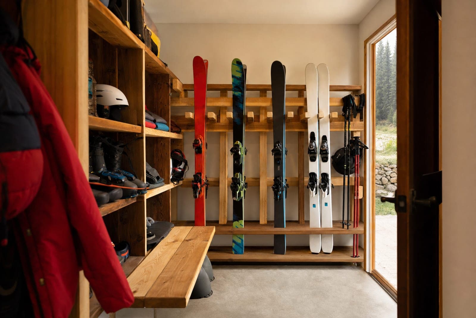 Stocker des skis : secs, prêts, zéro vol
