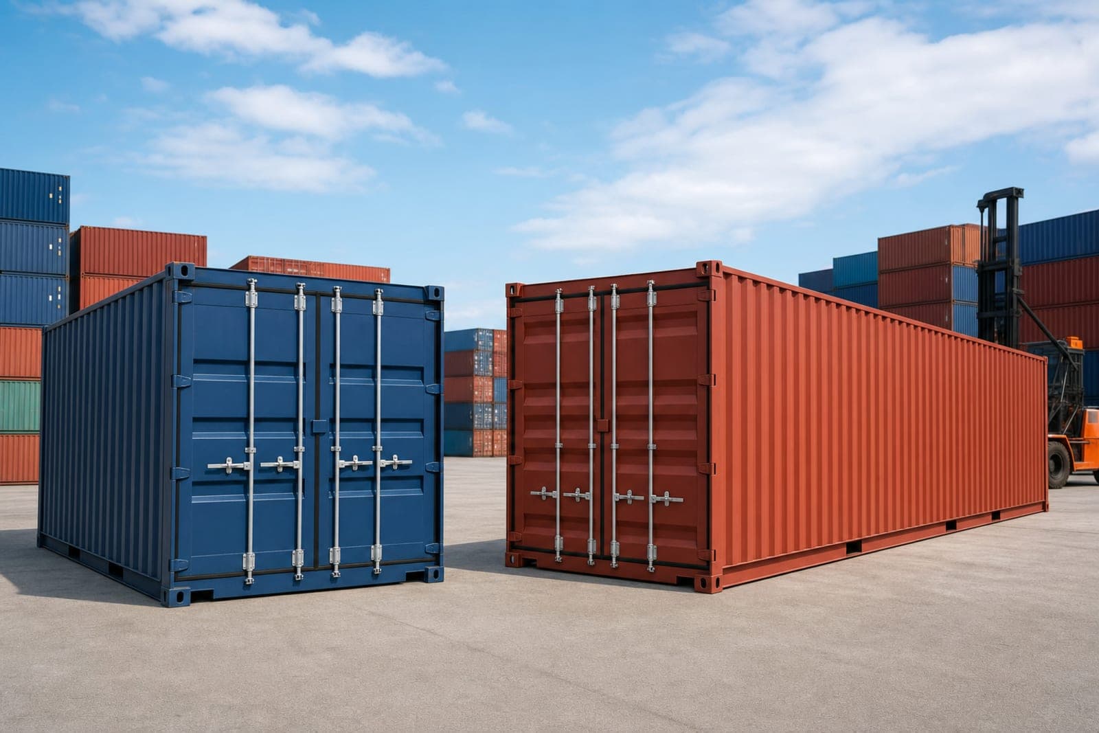 Container 20 pieds ou 40 pieds : lequel choisir ?