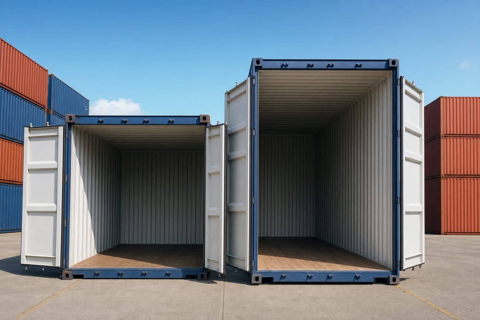 Dimensions container maritime : guide complet standard vs High Cube