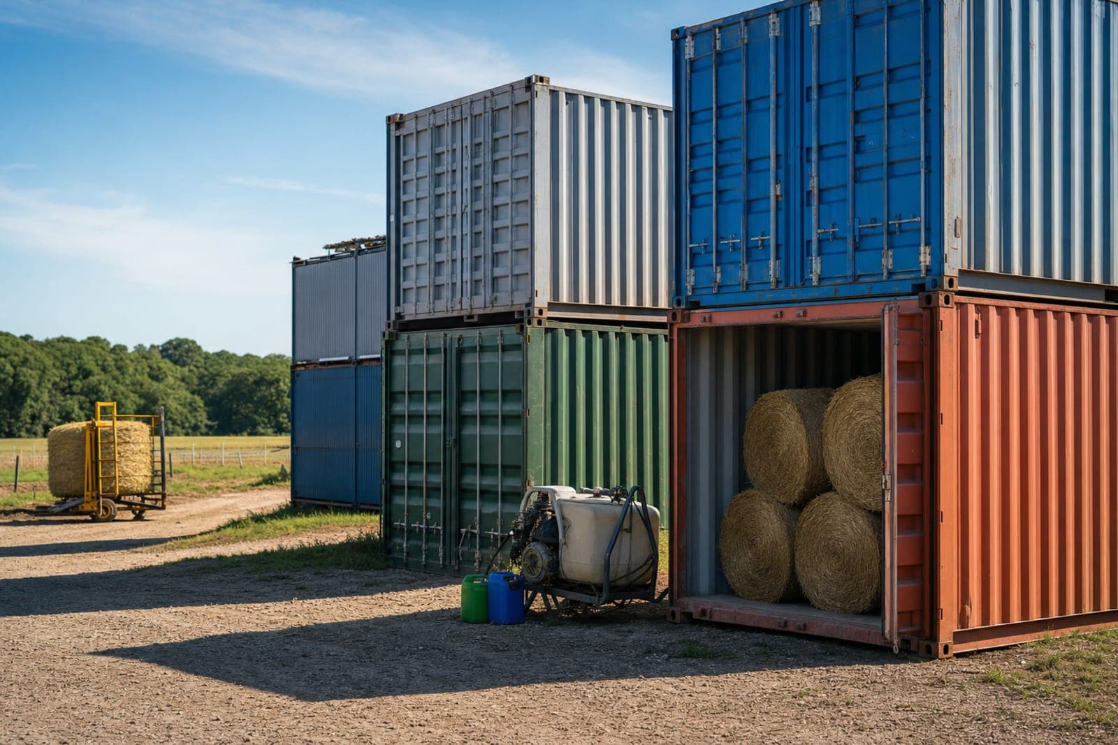 Stockage agricole : étude de cas avec containers maritimes