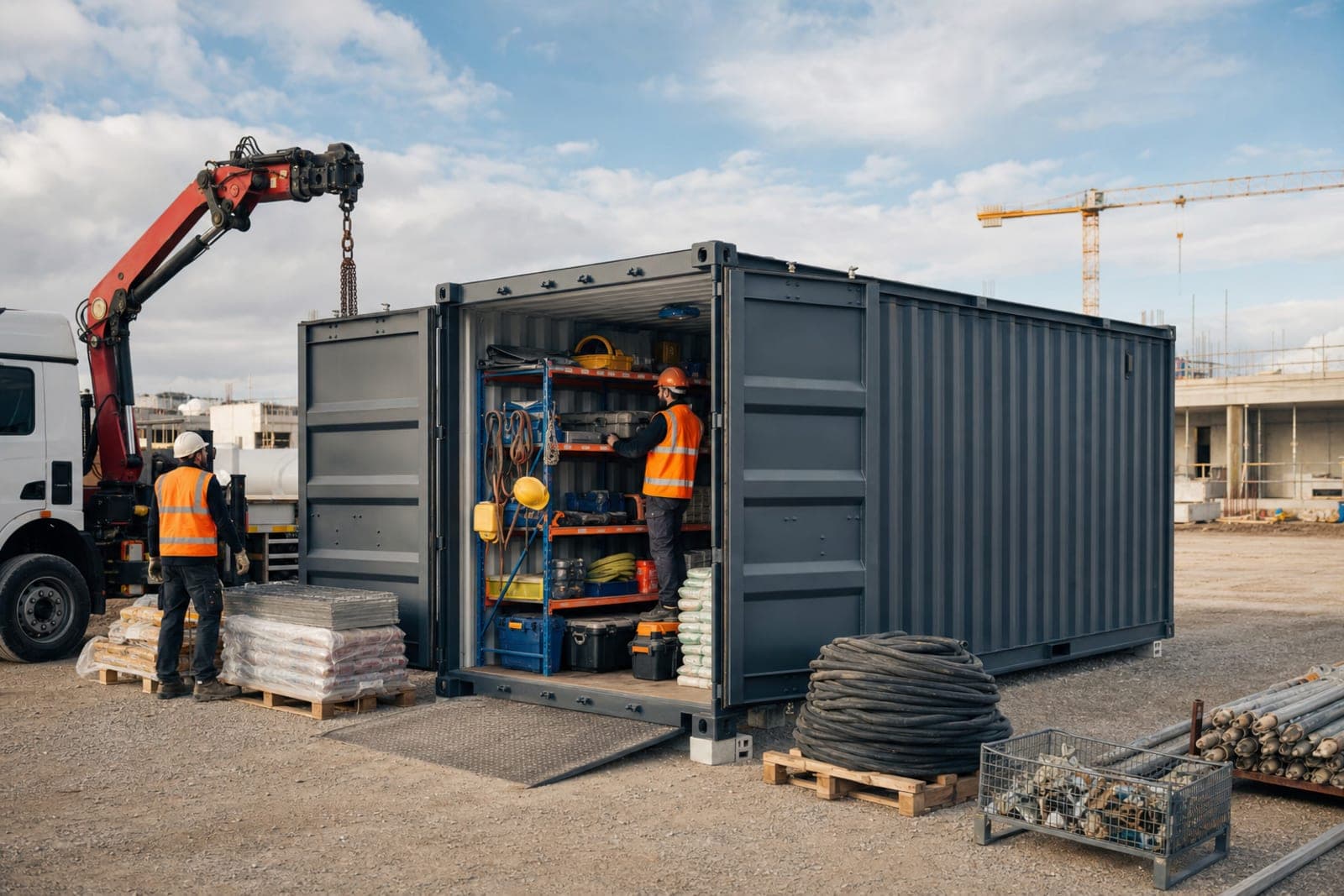 Container de chantier BTP : organiser un dépôt efficace