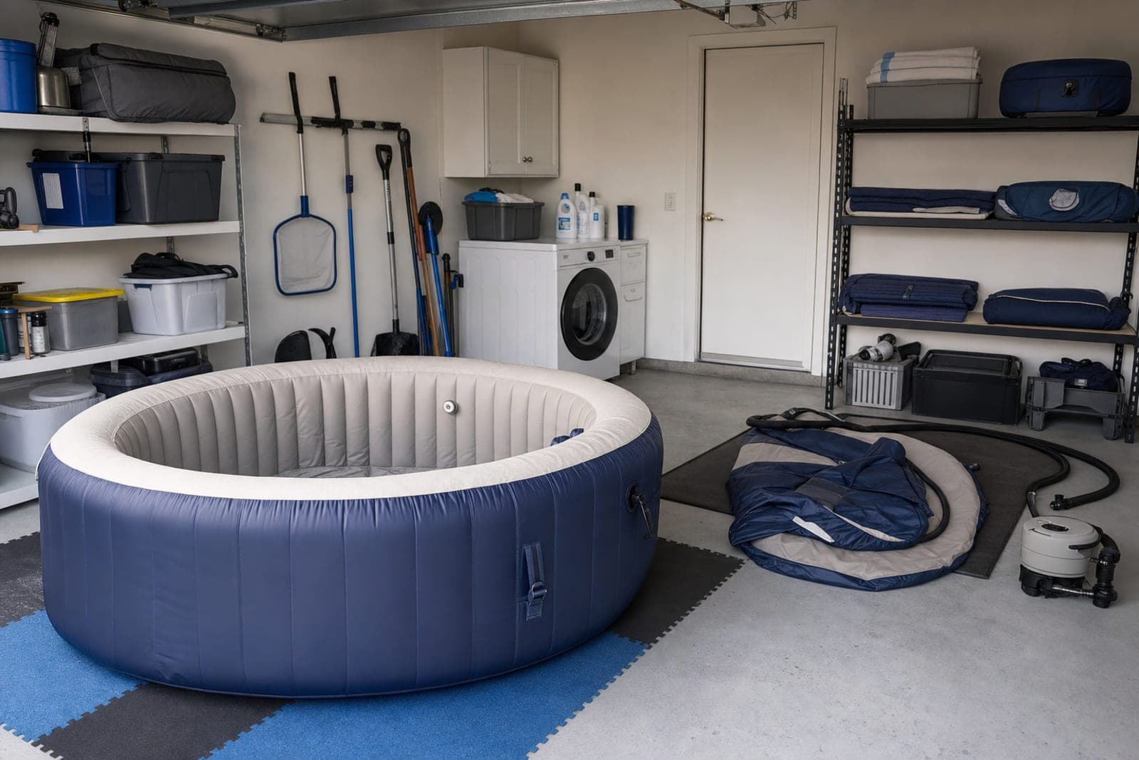 Spa gonflable : le scénario simple pour l’hiverner au sec