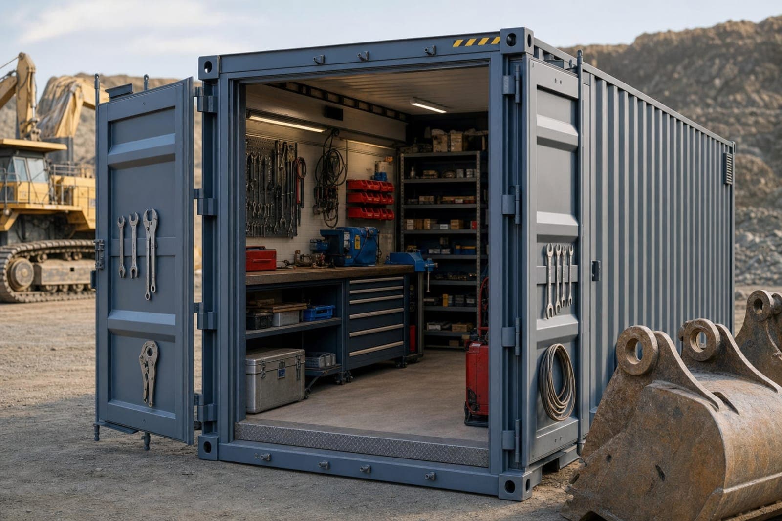 Atelier en container maritime : projet pro clé en main