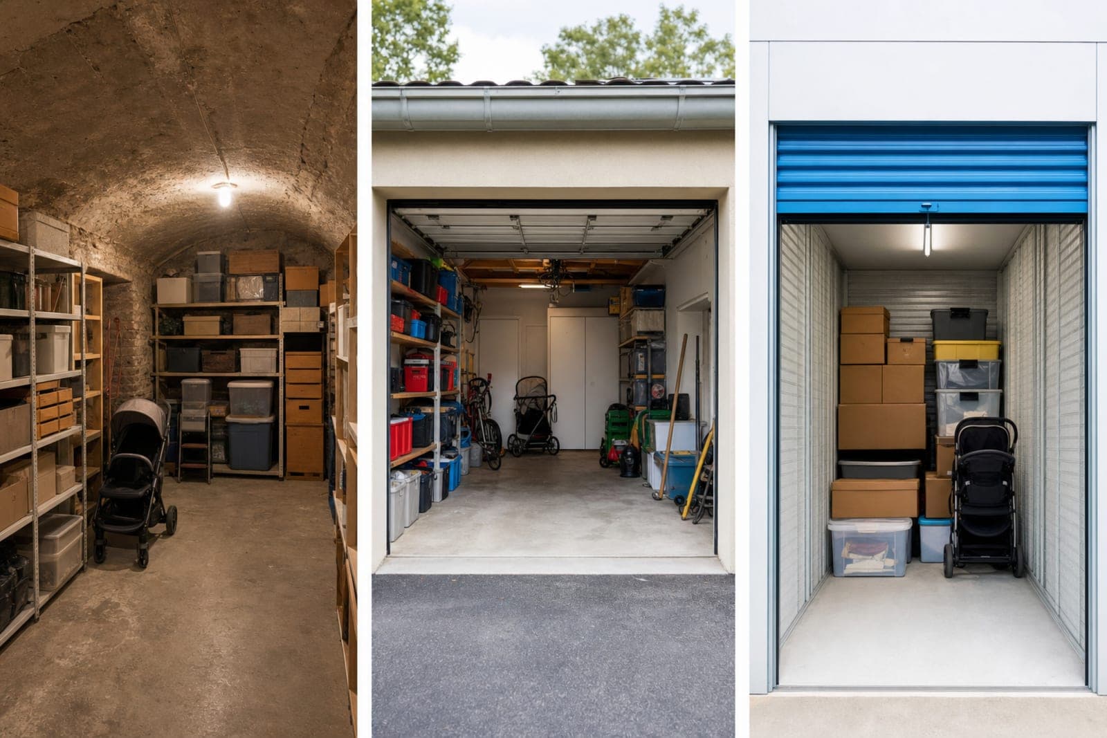 Bébé arrive : cave, garage ou box pour faire de la place ?