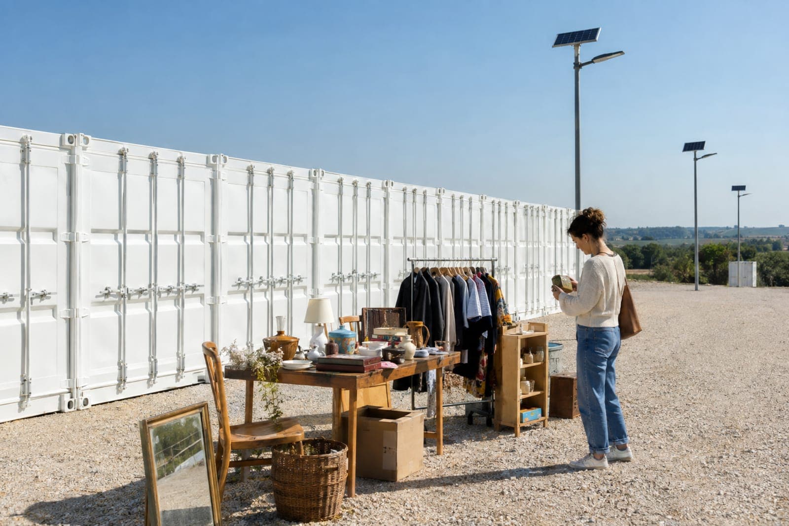 Vide-grenier et self-stockage