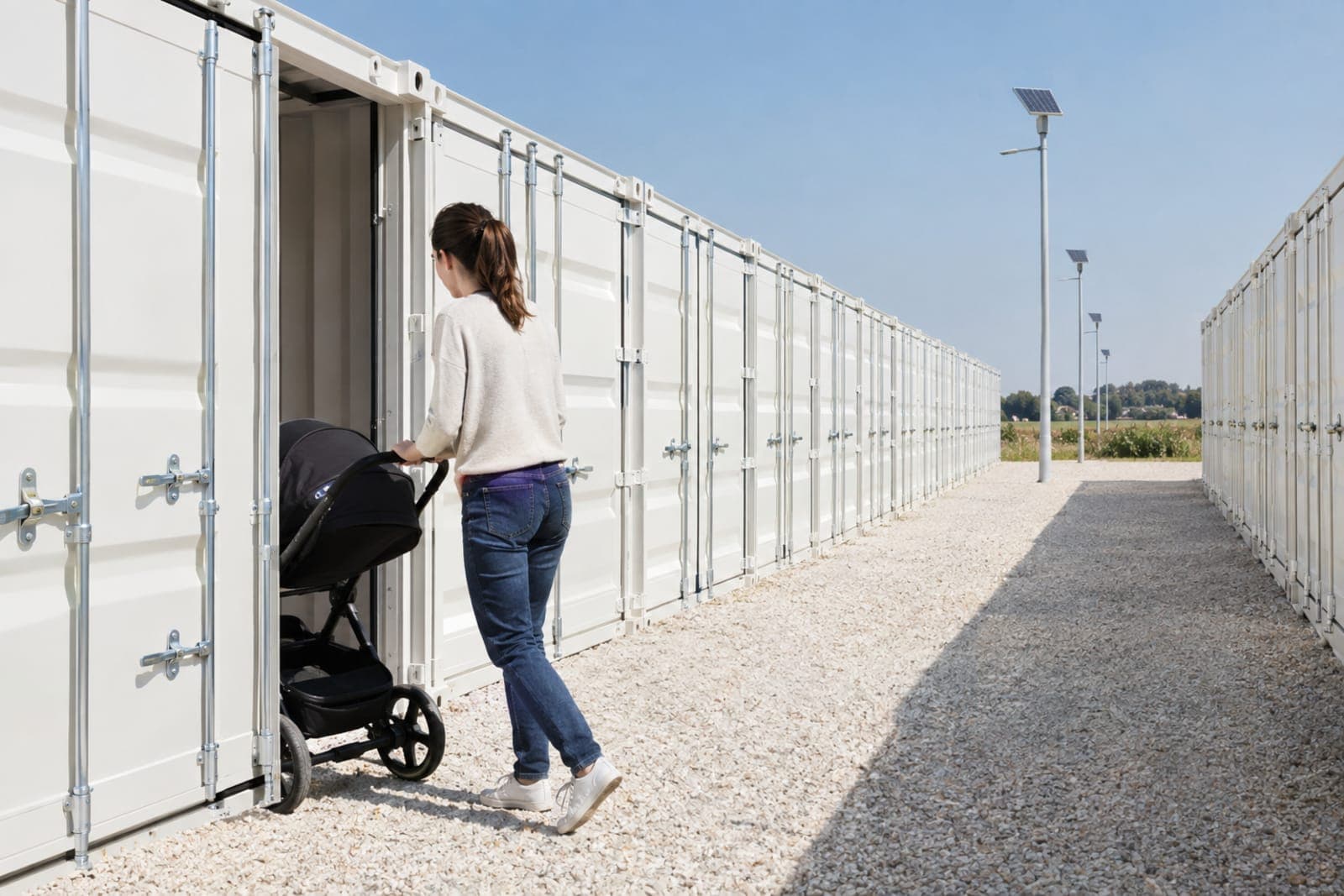 Stocker une poussette : propre, sec, accessible