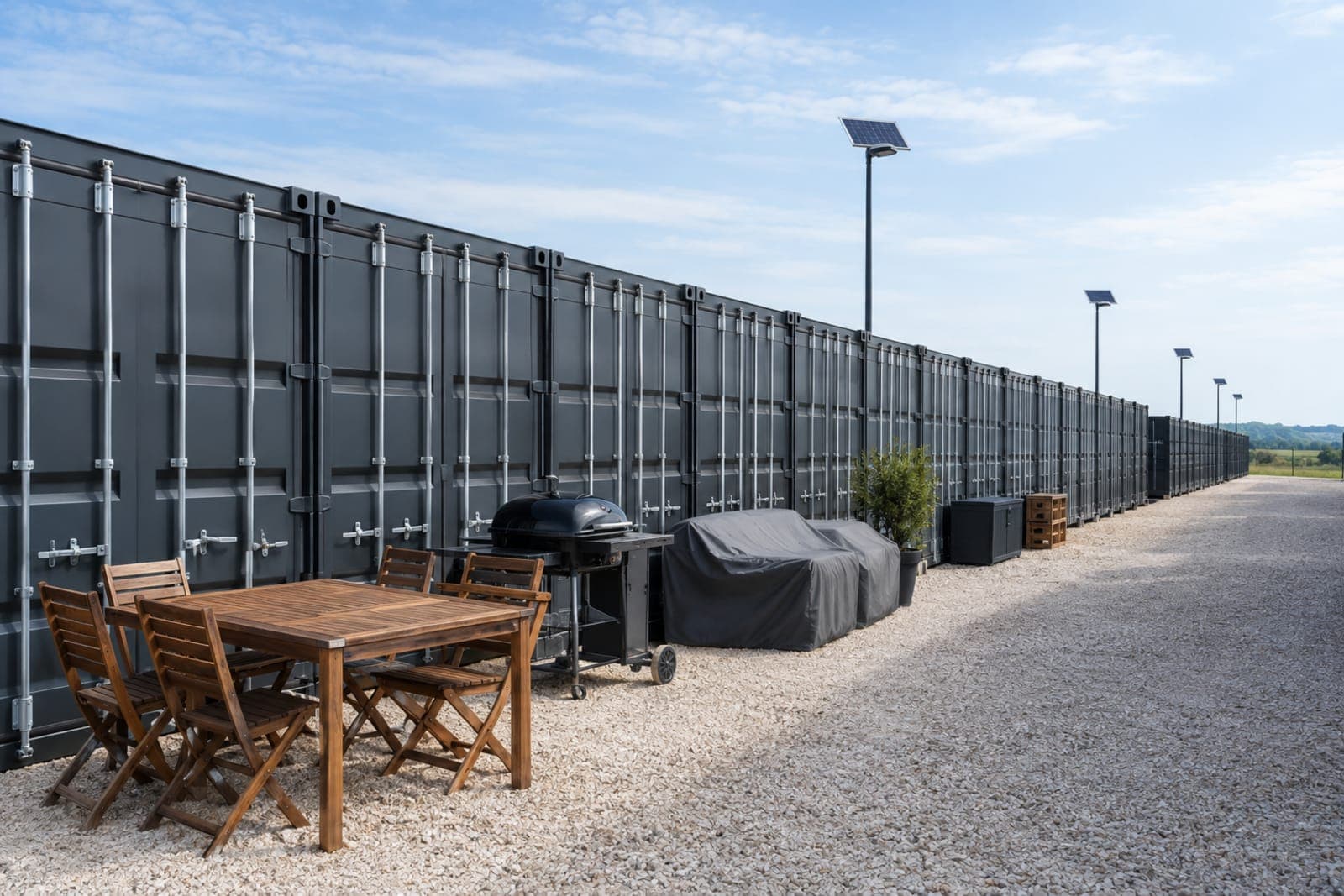 Stocker une terrasse : salon & barbecue au sec