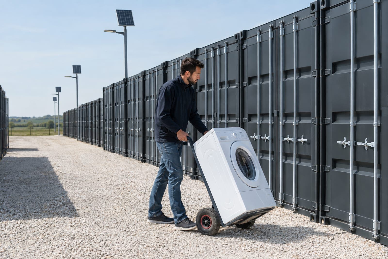 Stocker une machine à laver sans fuite ni odeur au box