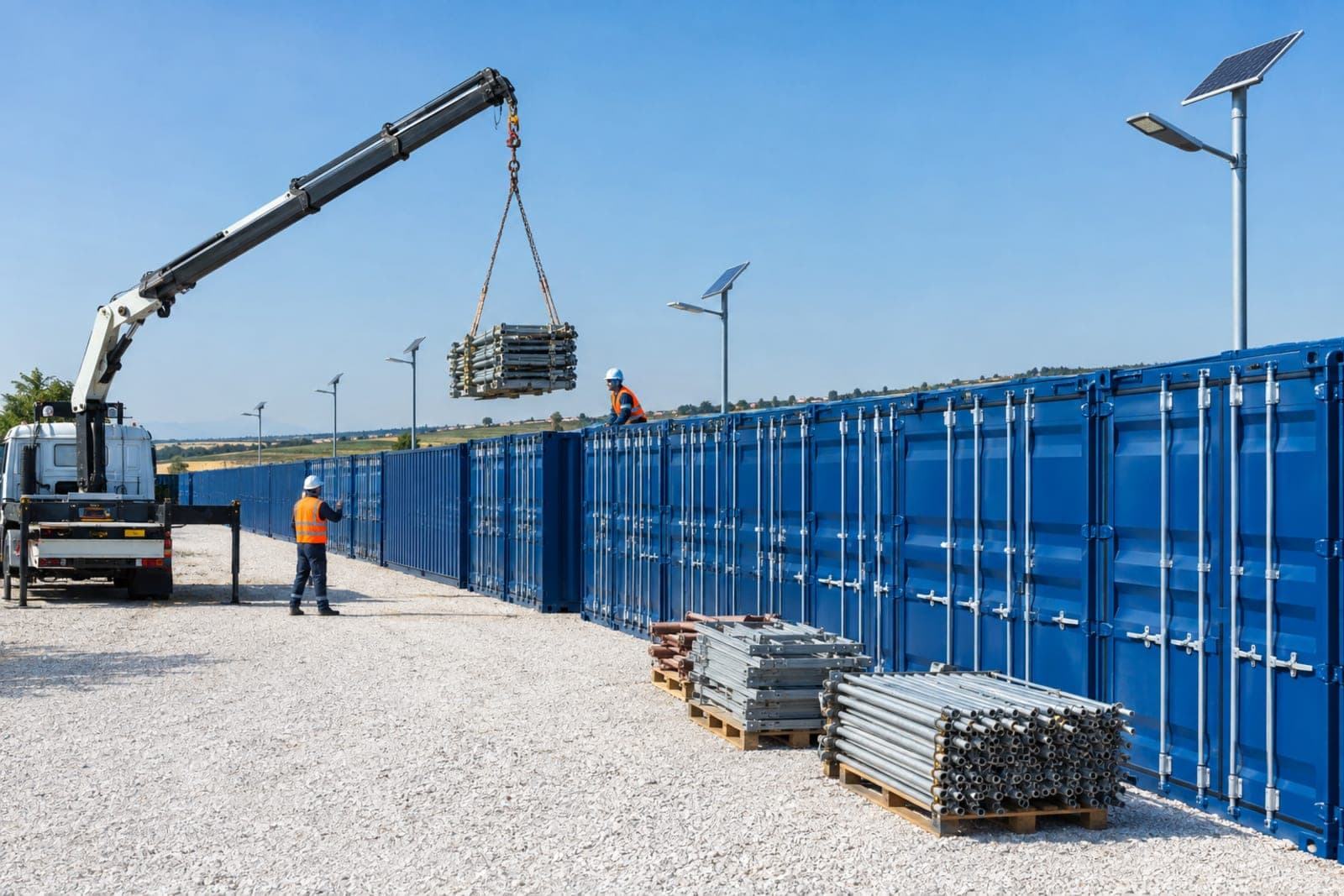 Container de chantier BTP : organiser un dépôt efficace