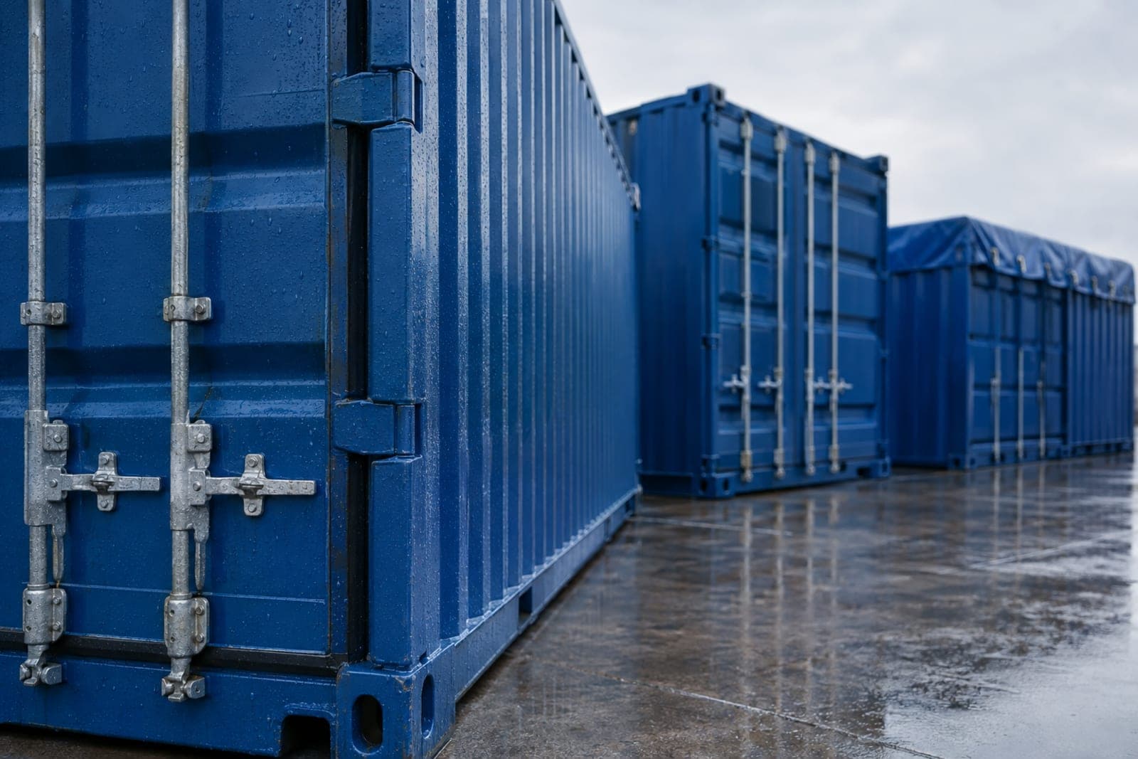 Les différents type de containers maritime