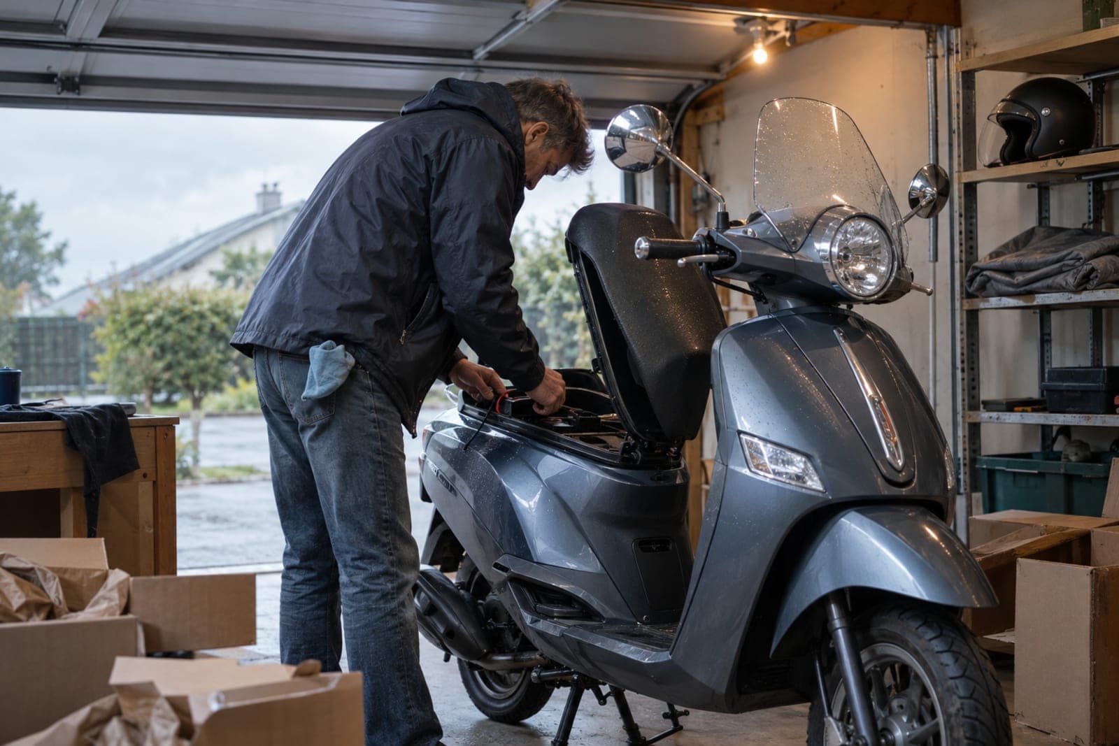 Stocker un scooter : sec, sûr, prêt à repartir