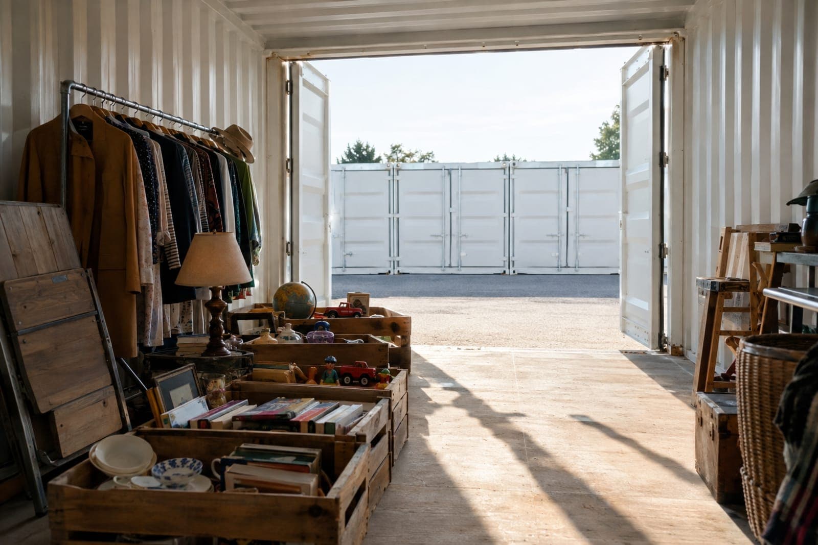 Vide-grenier et self-stockage
